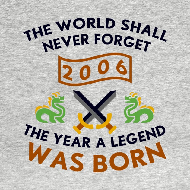 2006 The Year A Legend Was Born Dragons and Swords Design by Graograman